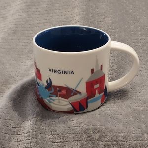 STARBUCKS You Are Here Collection Virginia Coffee Mug Cup 2017 14 oz EUC
